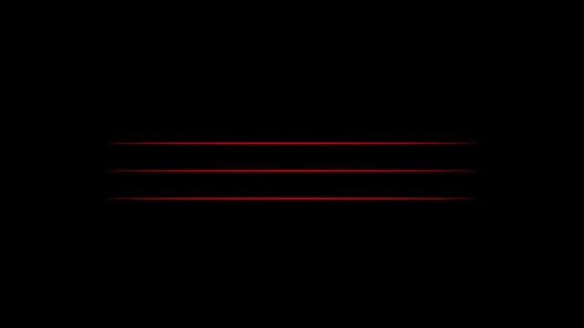 Animated hand drawn red line on black background for minimalist sketching projects whiteboard animations