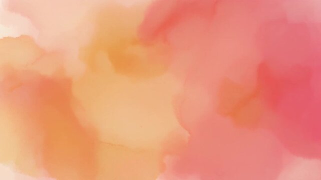 Cinematic Watercolor Bleed of Rose Gold Blush Pink Palette &ndash; Warm Pastel Abstract Background Loop