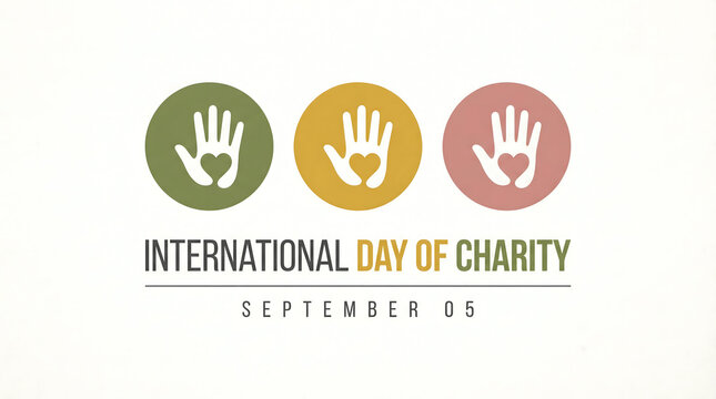 International Day of Charity, September 5, Hand in Heart Symbol
