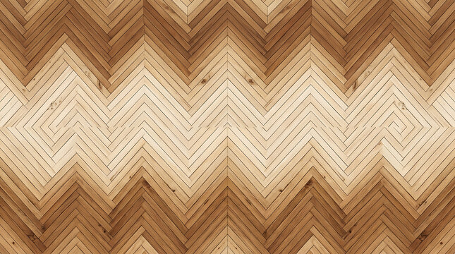 Wooden planks chevron pattern light brown and dark brown wood texture