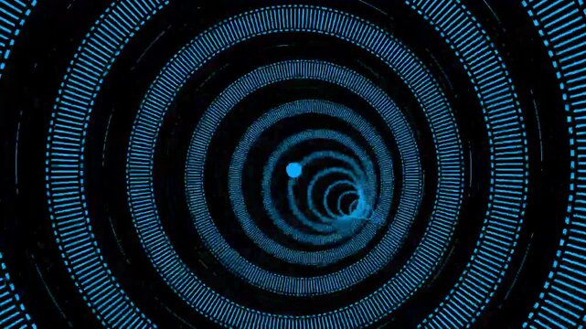 Animated white color 3d circular tunnel modern design geometrical background