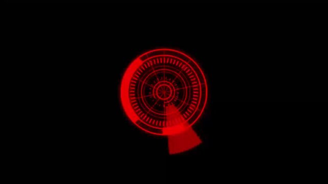 Radar video for control project with Full HD video.
