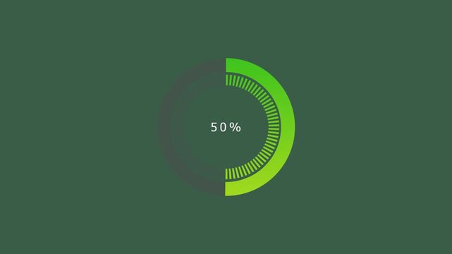 Loop animation of simple round graph. Animated Infographic on white background. Animated pie charts. High quality 4k motion design