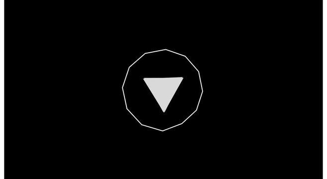 Minimalist geometric shape morphing animation on animation