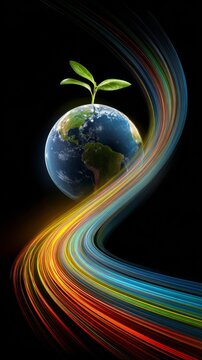 Earth's green renaissance: a visual ode to nature's renewal. Int