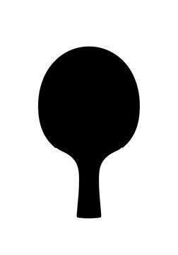 Table tennis racket silhouette icon