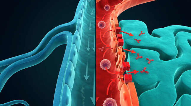 Blood Brain Barrier Breakdown Allowing Immune Cell Infiltration