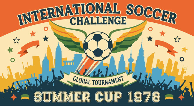 International Soccer Challenge Global Tournament Summer Cup 1978 with Winged Football.