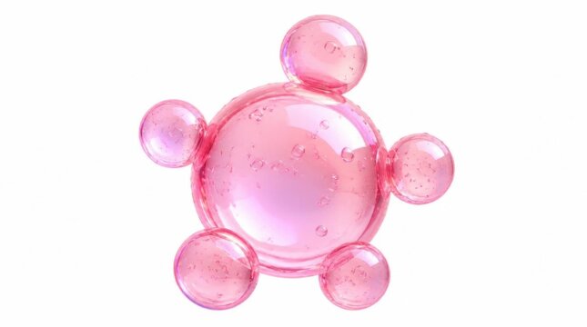 Pink plastic manual body massager tool isolated on white background.