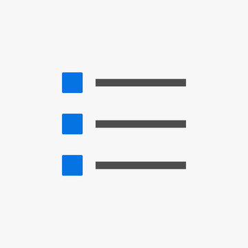 Checklist Icon with Three Items