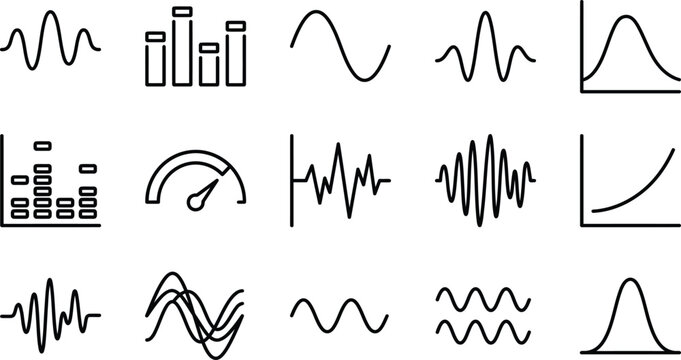 Data analysis and audio frequency charts collection for dashboard design