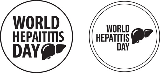 Obraz premium World Hepatitis Day Typography