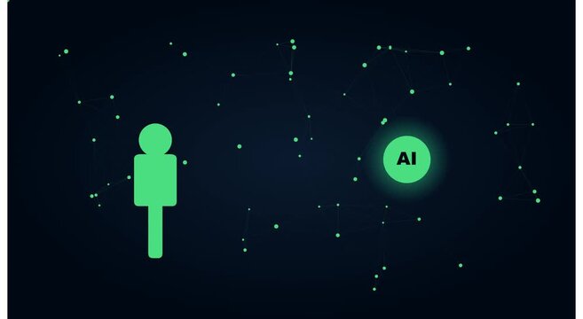 Artificial intelligence human interaction digital animation