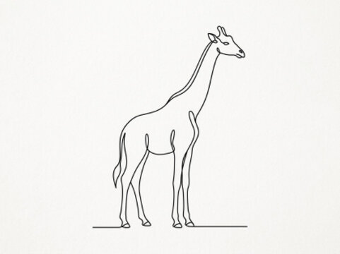 
giraffe vector illustration, giraffe sketch vector illustration