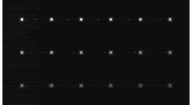 Digital network data flow abstract background, with animation