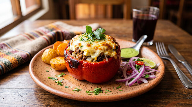 Rocoto relleno with vegetables