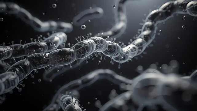Advanced Scientific Illustration Of Ebola Virus Disease With Realistic Microorganism Structure And Healthcare Theme