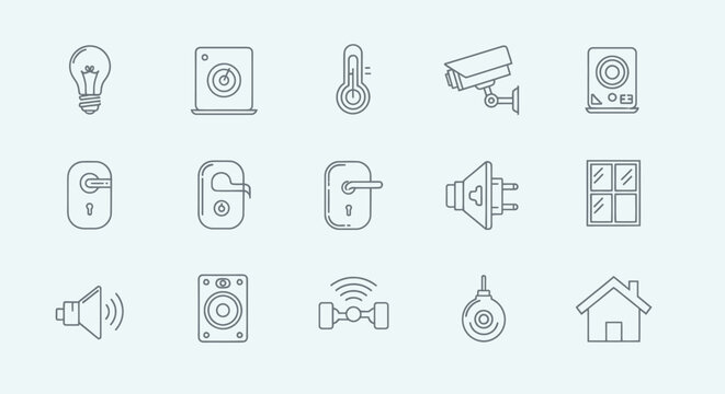 Smart Home and Automation Icon Set