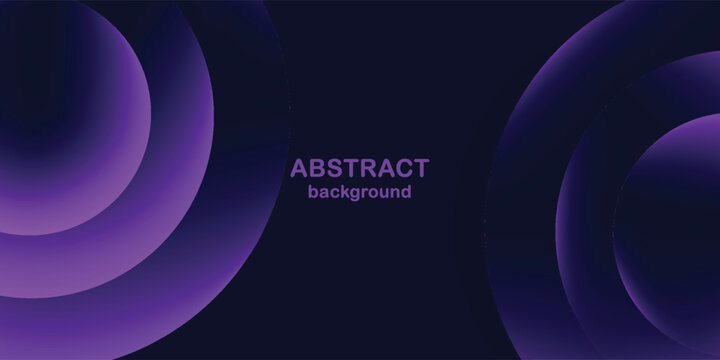 Futuristic abstract background with color gradient circles. Glowing vibrant colored spheres for creative graphic design. Vector illustration.