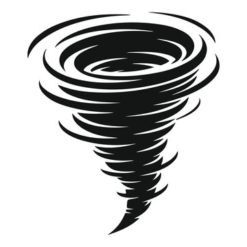tornado wind black logo silhouette