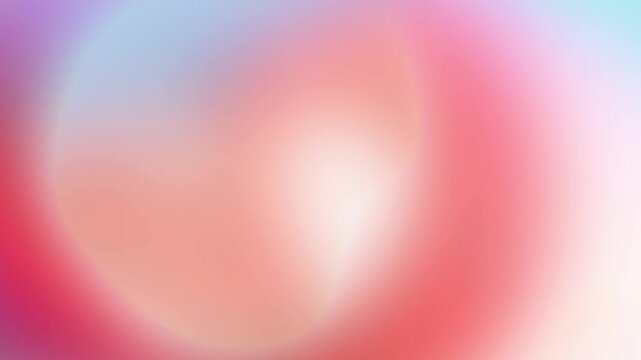 Soft abstract holographic gradient loop with fluid color shifts. Colors: Coral and Pale Orange. Perfect for modern app backgrounds, tech interfaces, or clean social media videos