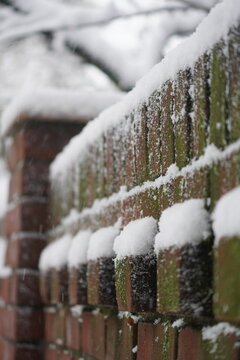 Snow Covered Urban Winter Scene