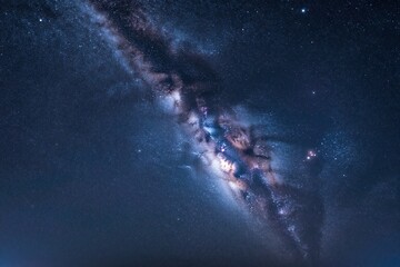 Fototapeta premium the milky and the milky in the night sky_1