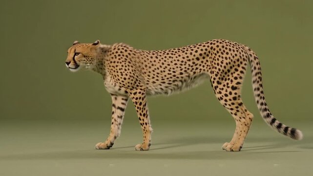 Running Cheetah in Natural Grassland with Dynamic Motion and Wild Energy