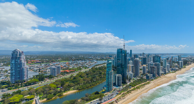 Aerial view of Surfers Paradise