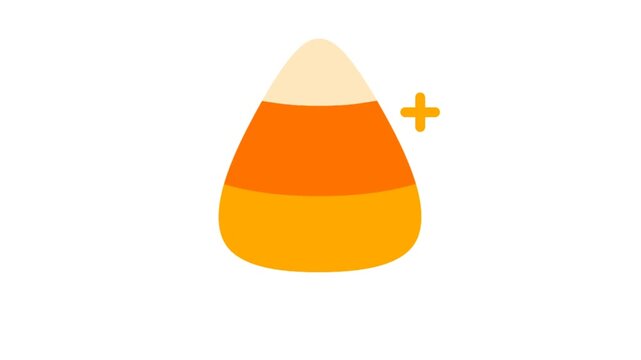 orange cone isolated on white