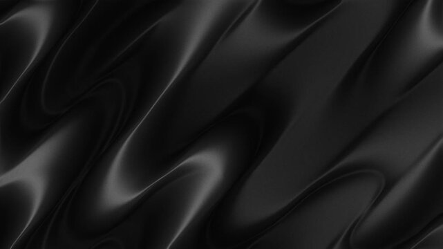 Abstract Light Reflective Ripples on Black Surface Milky Water Waves Flow Smooth Satin Crumples V 02