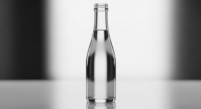 Clear glass bottle