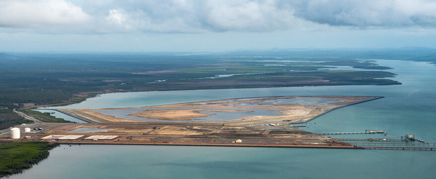 View of Fisherman's landing dredge material reclaimed area