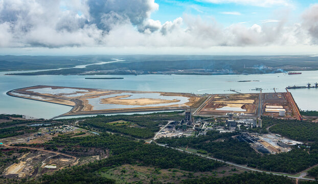View of Fisherman's landing dredge material reclaimed area