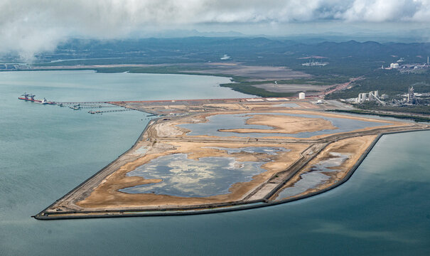 View of Fisherman's landing dredge material reclaimed area