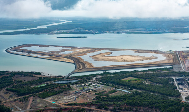 View of Fisherman's landing dredge material reclaimed area
