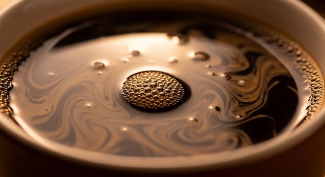 Close up coffee beverage