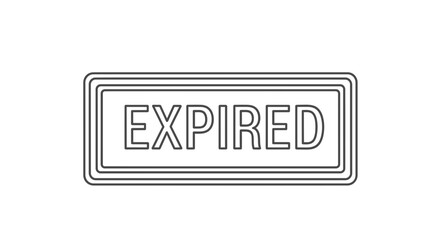 Obraz premium Expired stamp or label