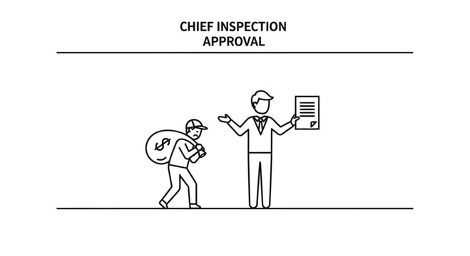 Chief Inspection Approval Concept with Financial Transaction and Questionable Ethics
