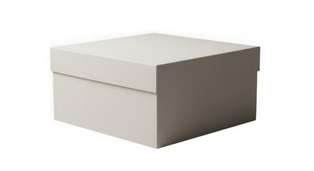 Naklejka premium Minimalist gray gift box with lid