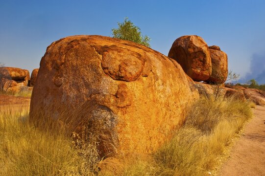 Granite boulders in the Devil's Marbles Conservation Reserve, Karlu Karlu, Northern Territories, Australia