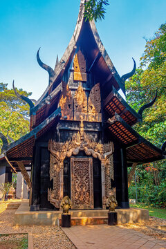 Baan Dam Museum (Black Temple), Chiang Rai, Thailand, Lanna Wooden Architecture