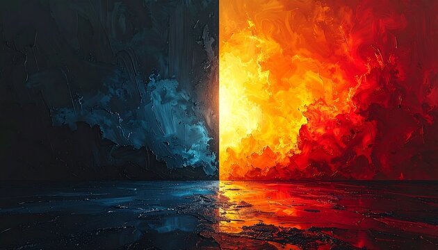 Split Screen Contrast Versus Choice Decision Concept