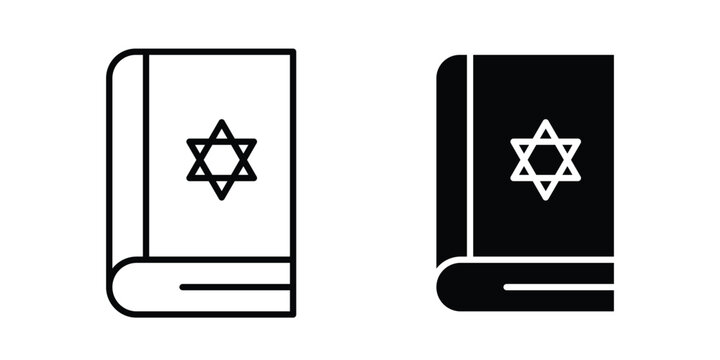 Tanakh book icon vector. pictogram illustration on white background.