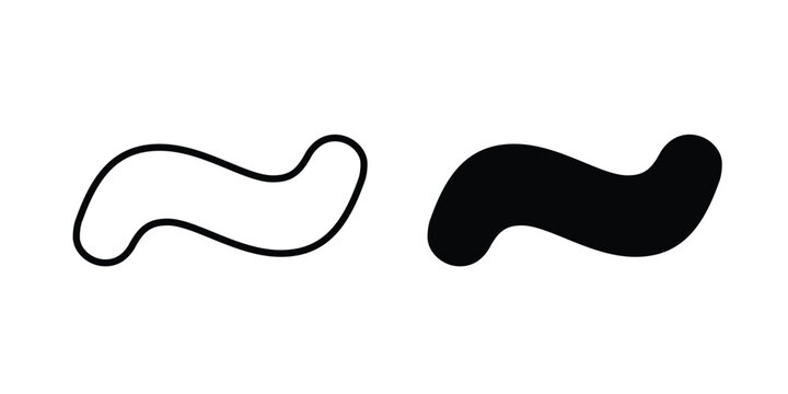 Tilde icon vector. pictogram illustration on white background.