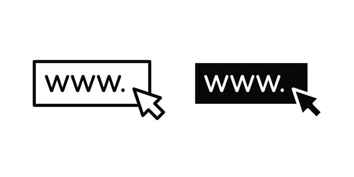 Url icon vector. pictogram illustration on white background.