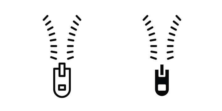 zipper icon vector. pictogram illustration on white background.