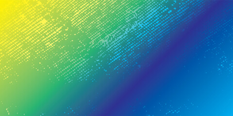 Naklejka premium Vibrant abstract background featuring a smooth diagonal color gradient shifting from bright yellow to green, teal, and deep blue,