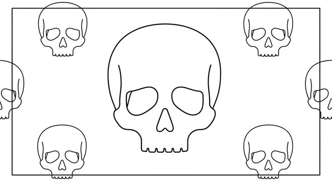 skull icons, multiple skulls, skull pattern