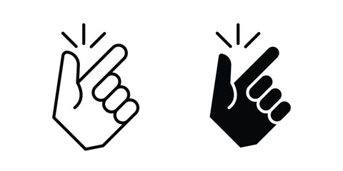 Fototapeta premium Easy to use icon graphic element set in black linear and clipatrt.